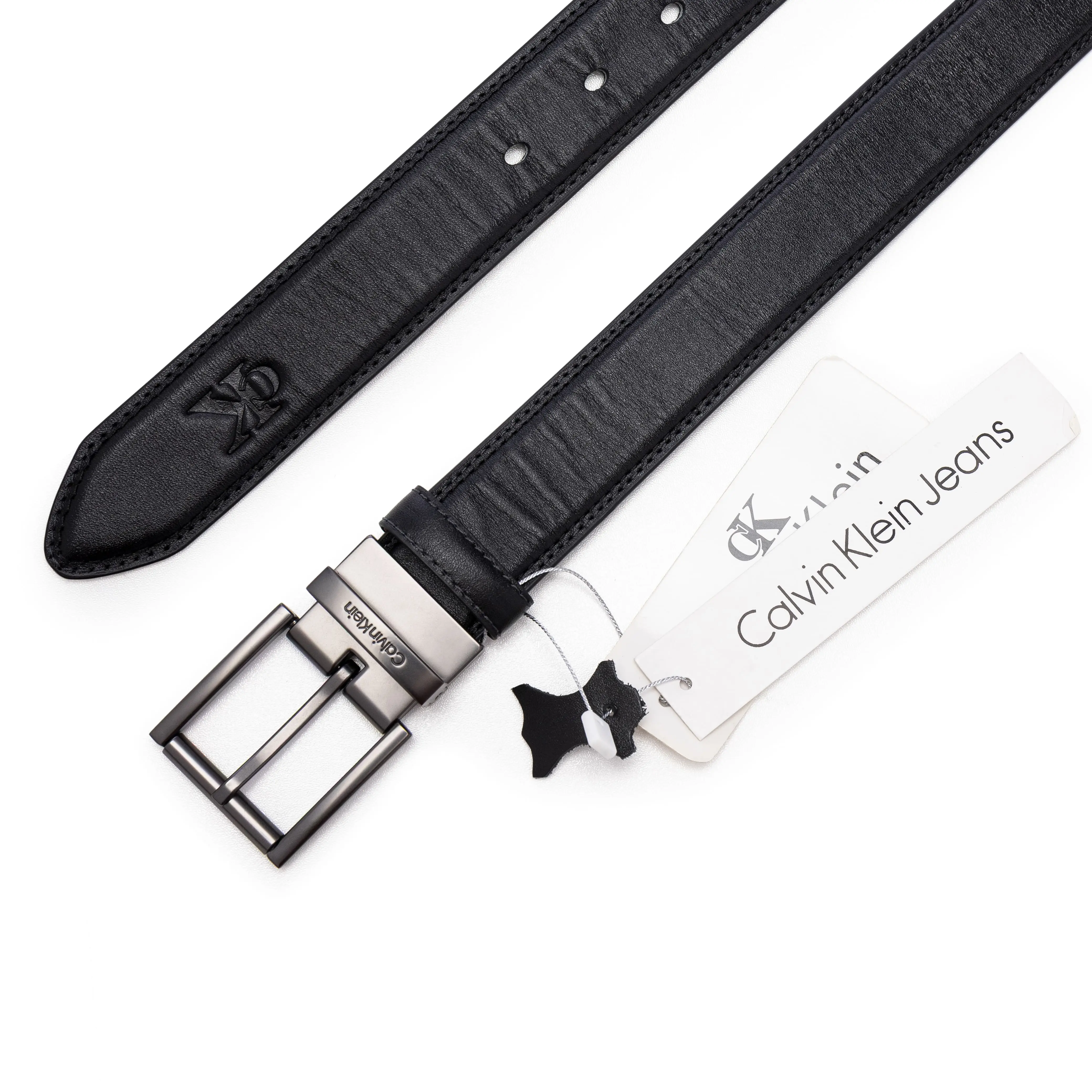 Men’s Premium Black Leather Belt with Classic Metal Buckle