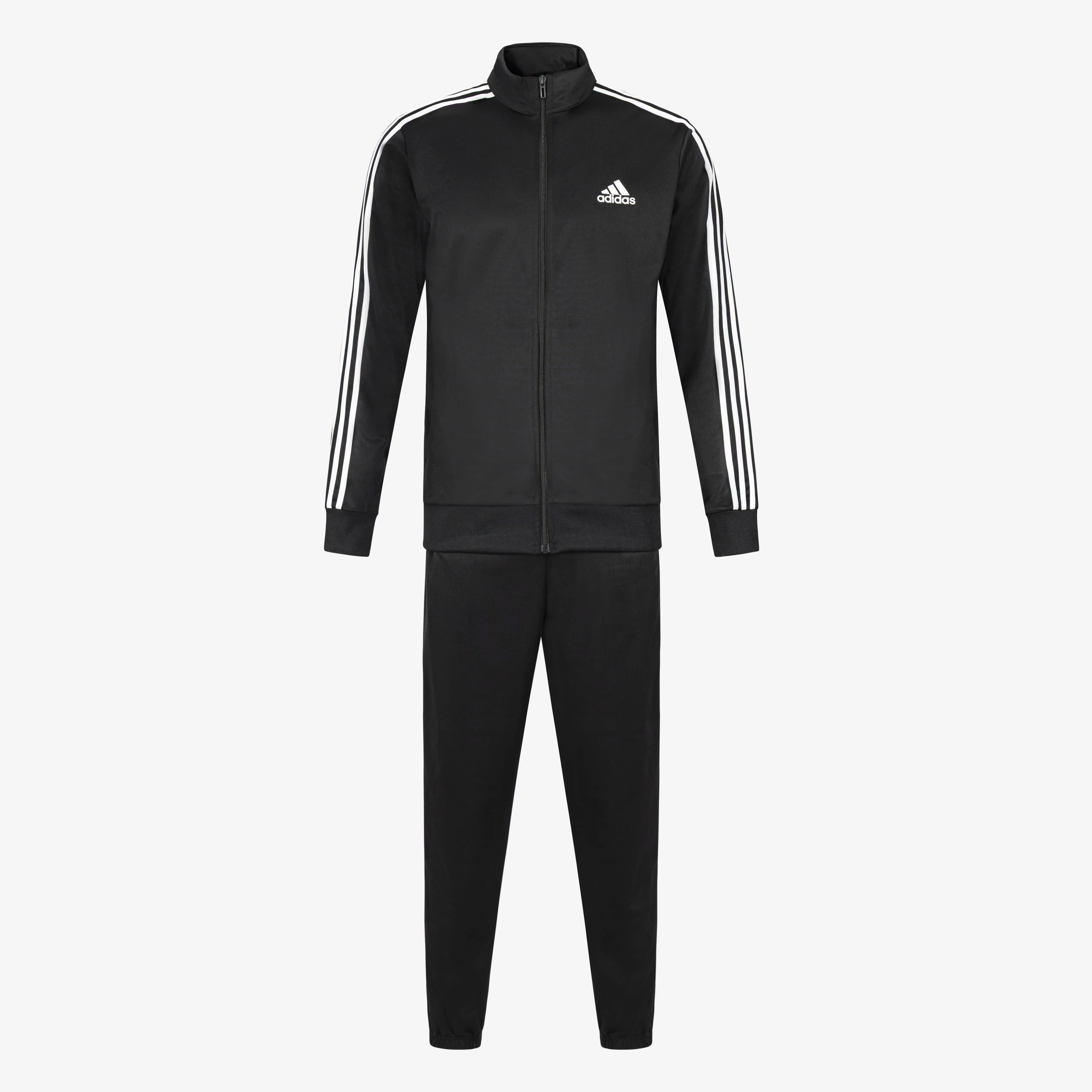 Men’s Premium Black & White Stripe Tracksuit Set