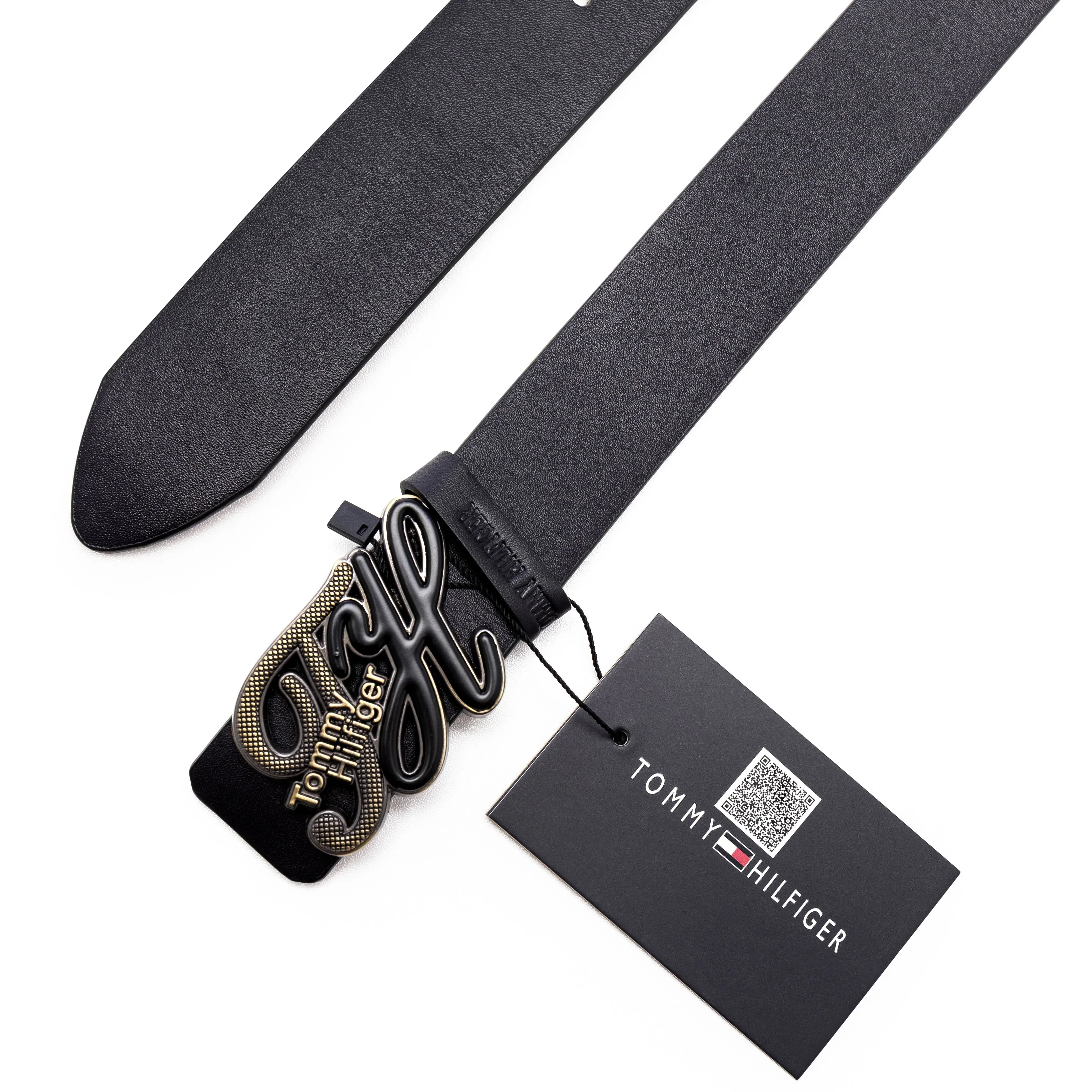 Men’s Premium Black Belt with Signature Style Metal Buckle